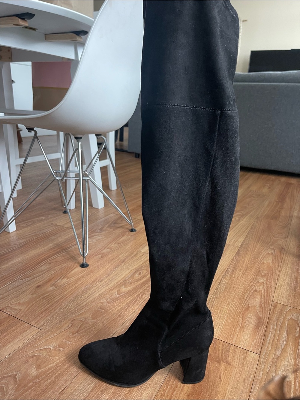 Marc Fisher Black Suede High Heel Boot